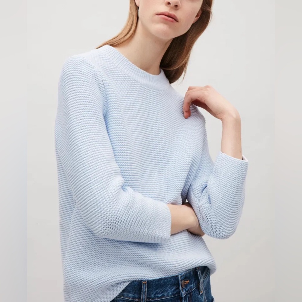 COS Cotton Textured Knit Jumper